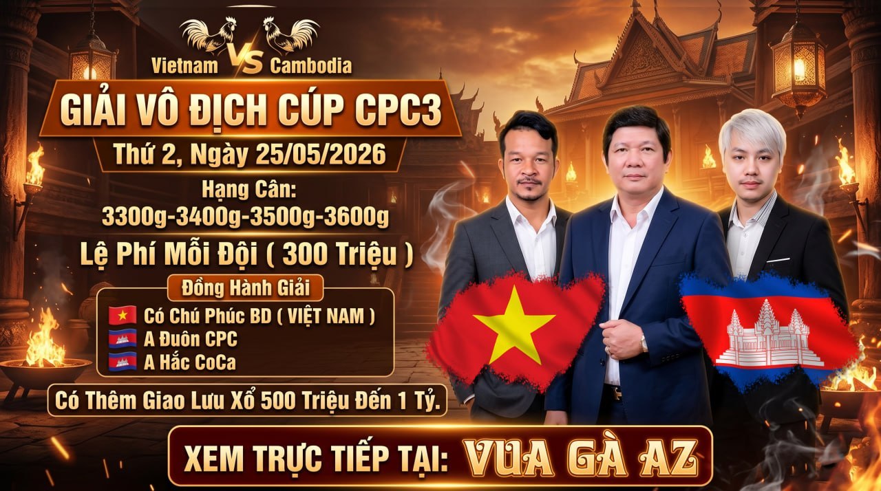 Thông Báo Giải Vô Địch Cúp Tại Bồ CPC3 25/05/2026