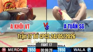 Xem trận 17 CPC2 24/5/2026 tại VUAGAAZ