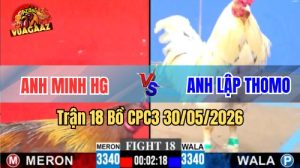 Xem trận 18 CPC3 30/5/2026 trên Vua Gà AZ