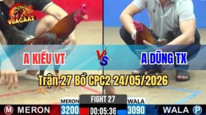 Xem trận 27 CPC3 24/5/2026 tại VUAGAAZ