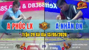 Trận 29 Xà Xía 13/05/2026 - Gà Khét Anh Nhân Đá Chưa Hết Tay Nước