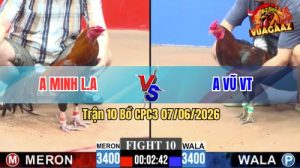 Trận 10 CPC3 07/06/2026 - Anh Minh Long An Lụm Gọn Anh Vũ VT