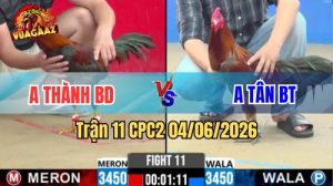 Trận 11 CPC2 Ngày 04/06/2026 Tại Vua Gà AZ