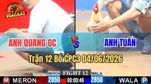 Trận 12 CPC3 Ngày 04/06/2026 Tại Vua Gà AZ