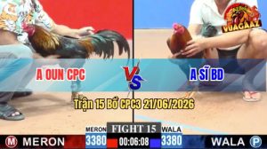 Trận 15 CPC3 21/06/2026 – Gà Điều Anh Sĩ Đá 3 Chân Đỏ Năm 1 Đống