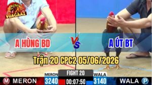 Trận 20 CPC2 Ngày 05/06/2026 Tại Vua Gà AZ