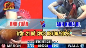 Trận 21 CPC3 Ngày 08/06/2026 Tại Vua Gà AZ