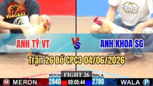 Trận 26 CPC3 Ngày 04/06/2026 Tại Vua Gà AZ