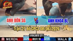 Trận 27 CPC3 Ngày 08/06/2026 Tại Vua Gà AZ