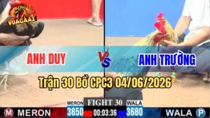 Trận 30 CPC3 Ngày 04/06/2026 Tại Vua Gà AZ
