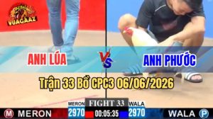 Trận 33 CPC3 Ngày 06/06/2026 Tại Vua Gà AZ