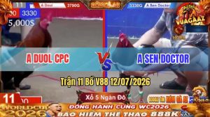 Trận 11 V88 12/07/2026 – Anh Sen Chấp Gần 5 Chấm Vẫn Hạ Anh Doul CPC