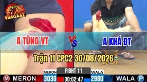 Trận 11 CPC2 Ngày 30/08/2026 Trên Vua Gà AZ
