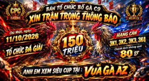 Thông Báo Giải Gà Tại Bồ CPC9 Ngày 11/10/2026