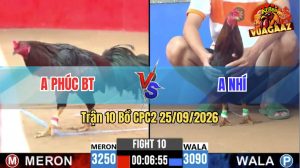 Trận 10 CPC2 25/09/2026 – Anh Nhí Thành Công Đánh Bại Anh Phúc BT
