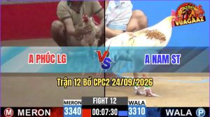 Trận 12 CPC2 24/09/2026 – Anh Nam ST Hạ Anh Phúc Nhanh Gọn