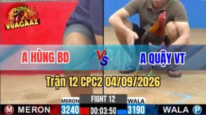 Trận 12 CPC2 Ngày 4/9/2026