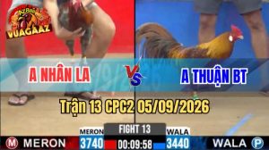Trận 13 CPC2 Ngày 5/9/2026
